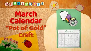 March Calendar  Crafts with Miss Kim [upl. by Aztiram577]