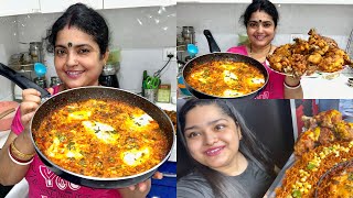 BEHIND THE SCENES OF MADDYEATS MUKBANG SHAKSHUKA RECIPE AND FRIED CHICKEN RECIPE [upl. by Douty297]