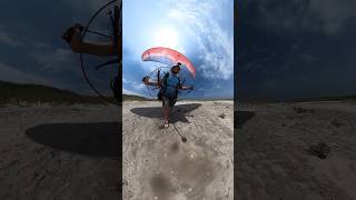 Paramotor Take Off dream adventure flying youtubeshorts beach aviation island [upl. by Sert]