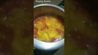 Luchi Ghuguni cooking food recipe traditional luchi luchipuri assam traditional viralvideo [upl. by Cassi877]