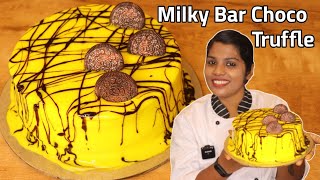 Milky Bar Choco Truffle CakePerfect Chocolate Cake Easy MethodFresh Cream CakeReenas kalavara [upl. by Durwin797]