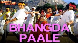 Bhangda Paale  Video Song  Karan Arjun  Shahrukh amp Salman  Mohd Aziz Sadhana Sargam amp Sudesh [upl. by Enrol]