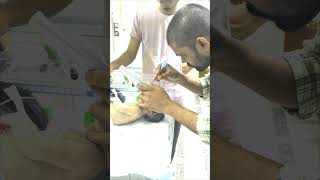 Intubation process👍 newbornbaby nicu youtubeshorts niculife hospital health hub [upl. by Enajiram]