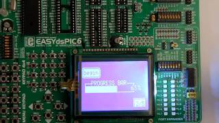 Visual GLCD Video Example  EasydsPIC6  128x64 and Touch Panel [upl. by Kurr]