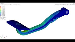 PSD analysis of an arm bracket using Optistruct [upl. by Py]