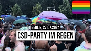 27072024 Berlin CSD Party im Regen pridemonth [upl. by Donadee55]