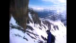 Main Couloir  le Monetier les Bains  Ski descent [upl. by Herv302]