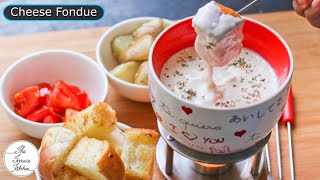 Quick Cheese Fondue Recipe  Cheese Fondue in Indian Style  Party Recipe  The Terrace Kitchen [upl. by Bate]