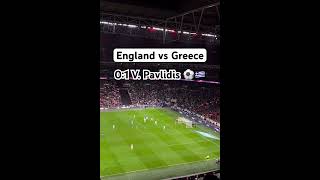 England vs Greece 01 V Pavlidis ⚽️🇬🇷 england greece goal nationsleague wembley football [upl. by Marcella]