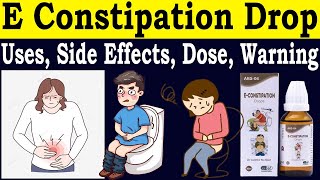 E constipation Drops Review Constipation drops  Uses Side Effects Dose warnings [upl. by Auqinet]