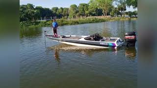 Gambler bass boat running rough Water [upl. by Legna]