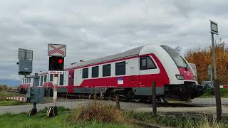 Železničné priecestie Horná Štubňa zastávka  Slovak railroad crossing [upl. by Marielle700]