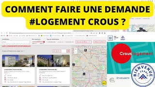 TROUVER UN LOGEMENT étudiant étranger réservation CROUS logement etudiant [upl. by Attah]