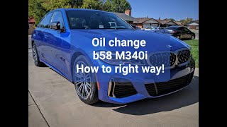 How to Change Oil BMW M340i G20 [upl. by Kilk]