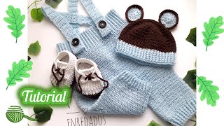 Pantalon overol para bebe pelele enterizo mameluco ranitas o enterito de bebe a crochet [upl. by Woodson125]