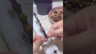 Make a polyhedral bead braceletjewelry handmade braceletdiy crystals diycraft beadsjewelery [upl. by Noryak]