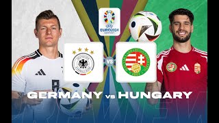 🔴Live  GERMANY vs HUNGARY I UEFA EURO 2024 I FOOTBALL MATCH TODAY 2024 DB news [upl. by Audley]