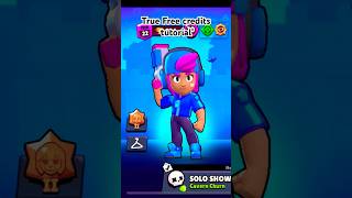 Free credits tutorial supercell brawlstars 🔫⭐️ [upl. by Oisorbma]