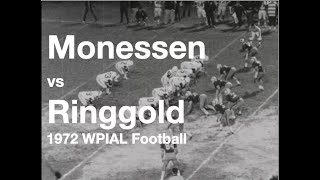 Monessen vs Ringgold Joe Montana WPIAL Football 1972 [upl. by Suhploda]