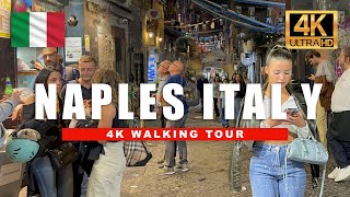 🇮🇹 Naples Italy  Naples Nightlife Evening Walking Tour 🍕 Italy Night Walk  4K HDR 60fps [upl. by Kciv912]