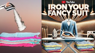 How to Iron a Fancy Suit on a Steam Press [upl. by Mehitable510]