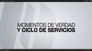 Momentos de Verdad y Ciclo de Servicios [upl. by Tychonn44]