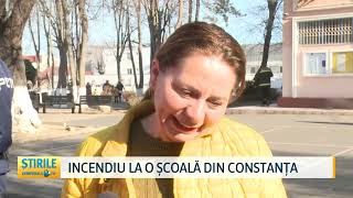 Incendiu la o școală din Constanța [upl. by Key]