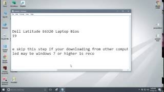 How to update Dell Latitude E6320 BIOS to v A19 [upl. by Annaes]