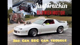 3rd Gen Camaro 350 SBC bad cam BampM blower motor helping Justin JustTruckin removal [upl. by Carboni]