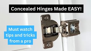 Concealed Hinges Made Easy [upl. by Myron940]