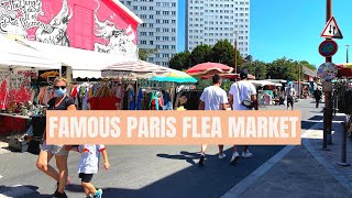 THE FAMOUS PARIS FLEA MARKET IN SAINT OUEN Les Puces de SaintOuen budgettraveler [upl. by Ariaic]