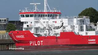 Cuxhaven Ship Spotting from the Boat  4K [upl. by Darum915]