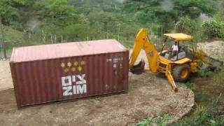 Unloading two 20ft standard ISO shipping containers [upl. by Notyarb]