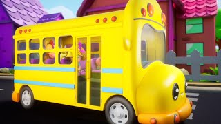 Wheels On The Bus Street Vehicles  More Nursery Rhymes for Kids [upl. by Eimor]