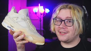 11 Jordan 4 quotOff White Sailquot DHGate Review Jordan 4 DHGate Unboxing [upl. by Neelon]