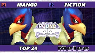 Pound 2022 Top 24  Mango Falco Vs Fiction Falco SSBM Smash Melee Tournament [upl. by Ssidnak]