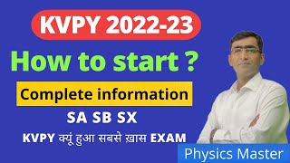 KVPY 2023 Complete Information  KVPY 2023 Strategy KVPY SA SX SB preparation road map kvpyexam [upl. by Dahsra]