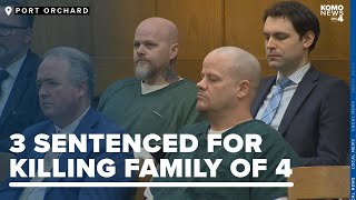 3 men sentenced to life in prison for 2017 murders of Kitsap County family [upl. by Egas]