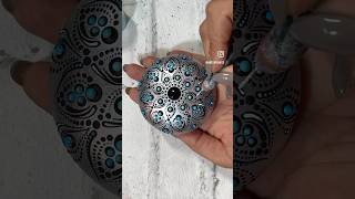 Mandala Stone painting mandalaart painting dotart satisfying art acrylic arttherapy [upl. by Arata580]