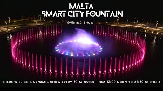 Dancing Water Fountain Smart City Malta [upl. by Carmelina]