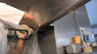 TarpGator Demonstration Fastest Way to Clean a Kitchen Exhaust Hood [upl. by Hegarty]