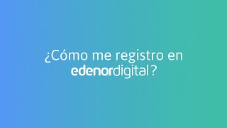 ¿Cómo me registro en edenordigital [upl. by Lavinia]