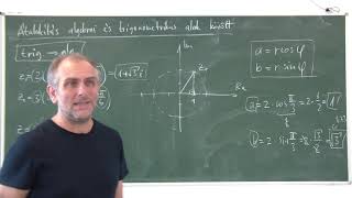 Komplex számok 07  trigonometrikusból algebrai alak [upl. by Aihsyn248]