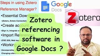 📝 How to use Zotero referencing software in Google Docs zotero googledocs docs citation cite [upl. by Cornel]