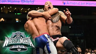 Cody Rhodes amp Seth quotFreakinquot Rollins vs Rock amp Roman Reigns WrestleMania XL Saturday highlights [upl. by Anan]