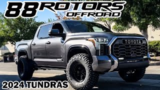 2024 TOYOTA TUNDRA FITTING 37” TIRES WITH KING SUSPENSION AND HORN CHOP [upl. by Oiludbo]