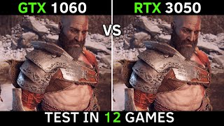 GTX 1060 vs RTX 3050  Test In 12 New Games  1080p [upl. by Ilise]