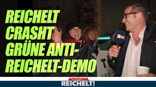 Hass Hetze Nasenringe Reichelt crasht grüne AntiReicheltDemo 💥 [upl. by Ytsirt]