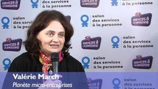 Valérie March Planète microentreprises au Salon des services à la personne 2011 [upl. by Ainesell]