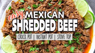 Easy Crockpot Mexican Shredded Beef [upl. by Zaslow]